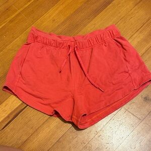 Lululemon Women's Red Inner Glow Shorts